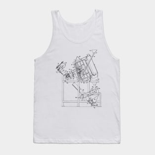 Puffing Food Products Vintage Patent Hand Drawing Tank Top